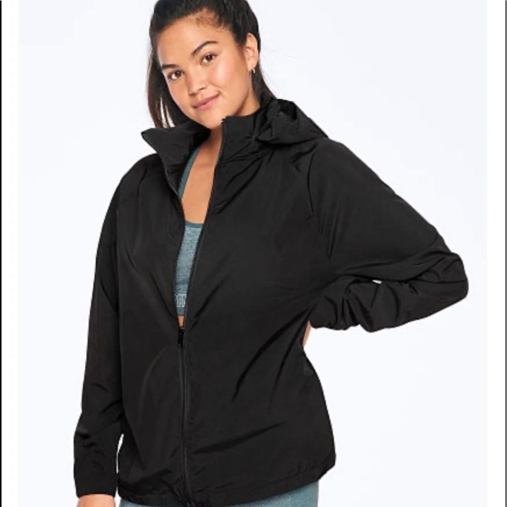 PINK mock neck jacket s/m